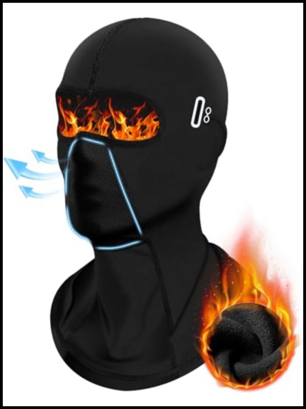 Fleece Balaclava Ski Mask Winter Face Cover for Skiing Snowboarding